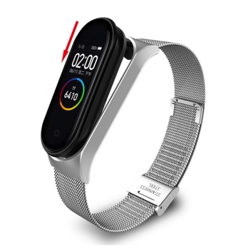 Ремінець до фітнес браслета BeCover Metal для Xiaomi Mi Smart Band 8 Silver (709358)