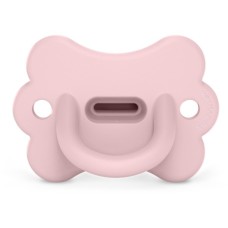 Пустушка Suavinex Colour Essence фізіологічна у формі метелика, 0-6 місяців, рожева (308911)