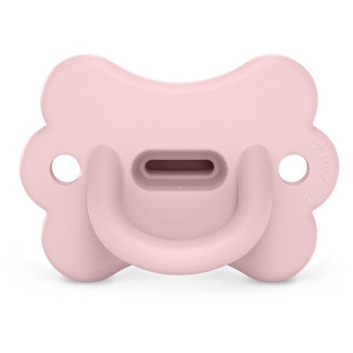 Пустушка Suavinex Colour Essence фізіологічна у формі метелика, 0-6 місяців, рожева (308911)