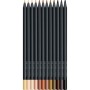 Олівці кольорові Faber-Castell Black Edition Colour Pencils Skin Tones 12 кольорів (116414) (32397)