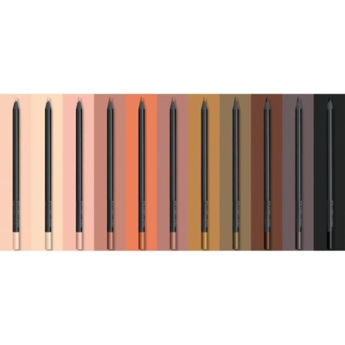 Олівці кольорові Faber-Castell Black Edition Colour Pencils Skin Tones 12 кольорів (116414) (32397)