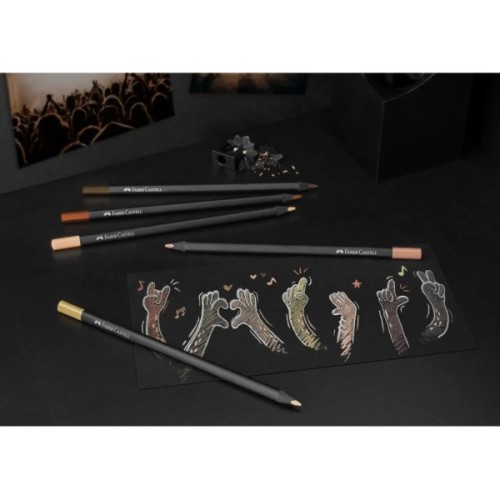 Олівці кольорові Faber-Castell Black Edition Colour Pencils Skin Tones 12 кольорів (116414) (32397)