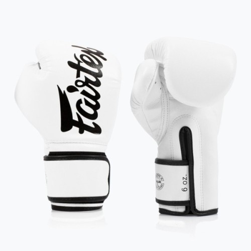 Боксерські рукавички Fairtex BGV14 White 14 унцій (бинти в комплекті) (BGV14_14oz_White)