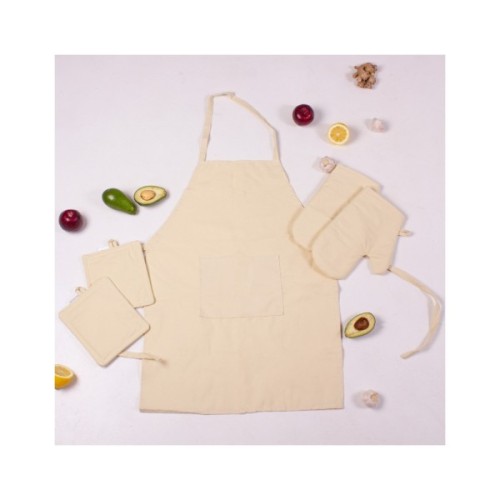 Фартух MirSon Набір 12-0712 Calvina бязь дві прихватки + дві рукавички-прихватки + фартух (2200006752646)