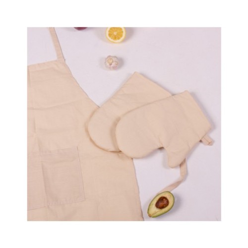 Фартух MirSon Набір 12-0712 Calvina бязь дві прихватки + дві рукавички-прихватки + фартух (2200006752646)