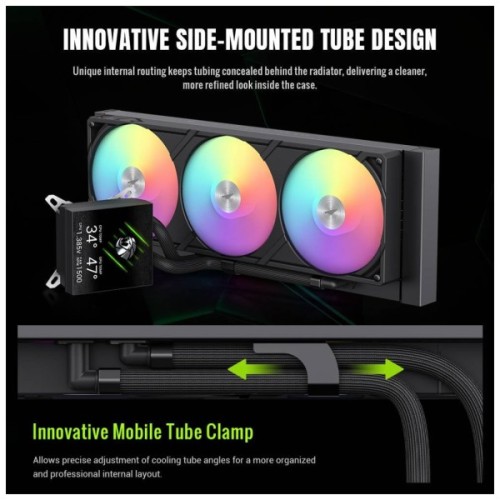 Система рідинного охолодження Gamemax GLACIER 360 LCD BK