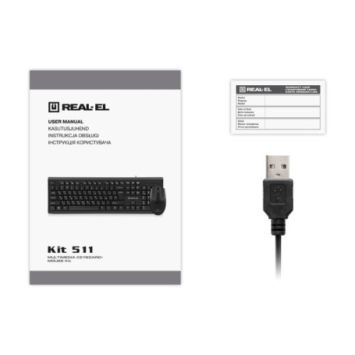 Комплект REAL-EL Kit 511 USB Black (EL123100052)
