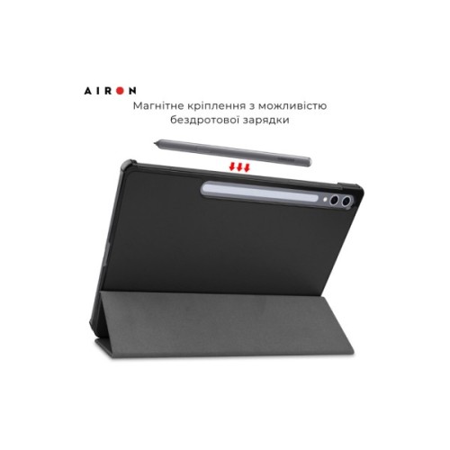 Чохол до планшета AirOn Premium Samsung Galaxy tab S10 Plus 12.4 2024 + film Black (4822356758483)