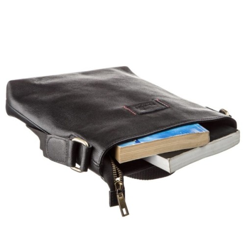 Сумка Shvigel Чоловіча шкіряна Чорна (19119)