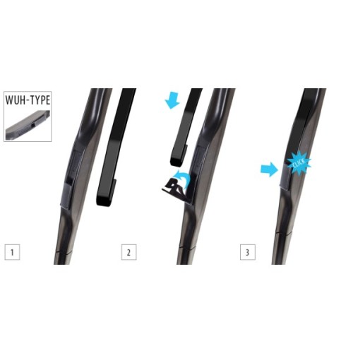 Щітка склоочисника OXIMO гібридна  450 mm / 18 (WUH450)