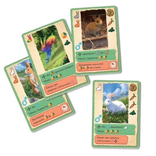 Настільна гра WoodCat Кролики (Coney) (укр.) (ВР_КРЛК)