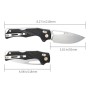 Ніж SRM Mirage, Black G10, Stonewash (239X-GB)