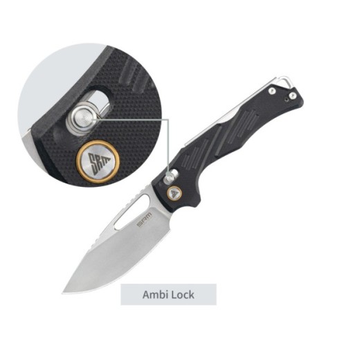 Ніж SRM Mirage, Black G10, Stonewash (239X-GB)