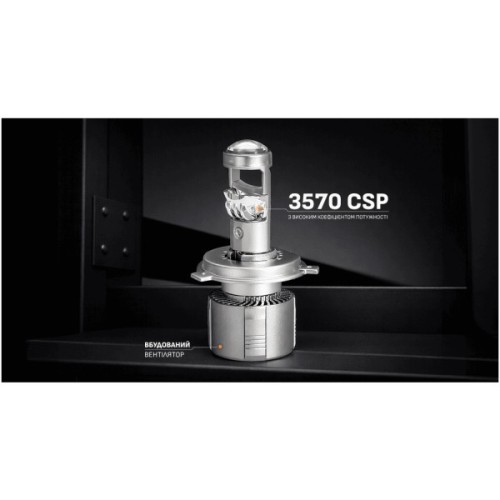 Автолампа PULSO L8-H4/H/L/3570 chip/12-24v/2*L45WH55W/10800Lm/6500K (L8-H4)