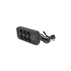 Мережевий фільтр живлення Voltronic F06U, 6 роз EU, 4USB Black (F06U-Black)