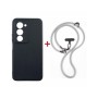 Чохол до мобільного телефона Dengos Case + Cross-body Strap Xiaomi Redmi 15 Black+Grey (DG-KM-CCRB-43)