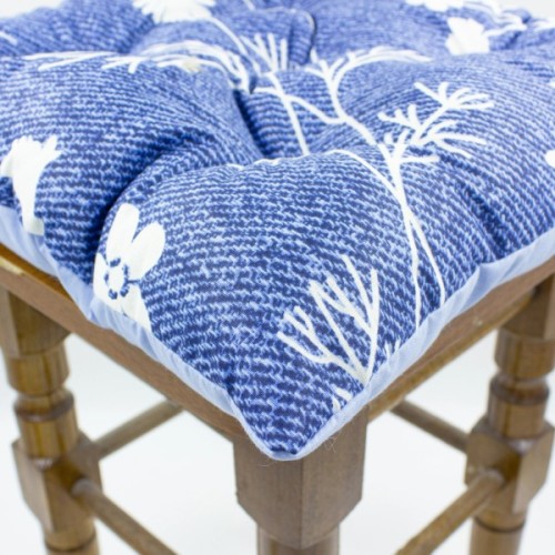 Подушка на стілець MirSon Бязь Принт 17-0547 Tasya 50х50 см (2200006276975)