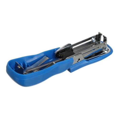 Степлер Buromax пластиковий МІНІ, 10 аркушів, (скоби №24; 26), 60 x 25 x 35 мм, синій (BM.4216-02)