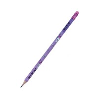 Олівець графітний Kite Kuromi круглий, з гумкою, НВ (HK24-056)