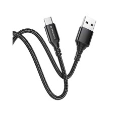 Дата кабель USB 2.0 AM to Micro 5P 1.0m 2.4A BX54 black BOROFONE (6931474745811)