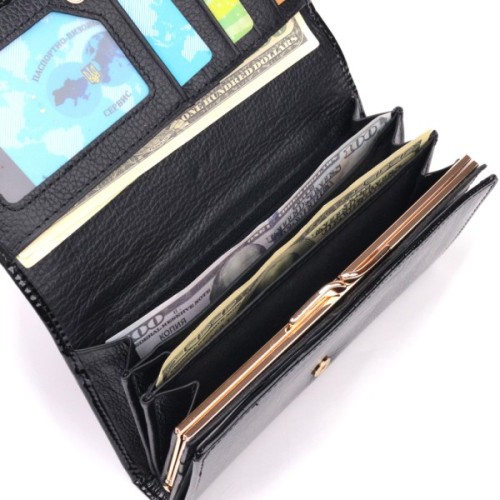 Гаманець ST Leather Чорний (19403)