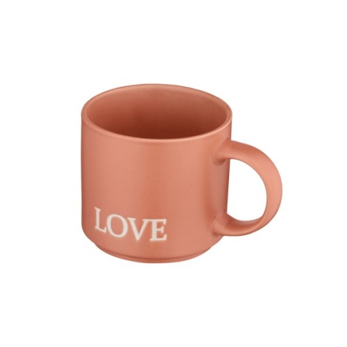 Чашка Ardesto Love, 420мл, кераміка, помаранчевий (AR3043OR)