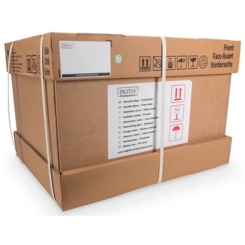 Шафа настінна Digitus Wall Mounting Unique 19" 12U 600x600, RAL 9005 (DN-1912U-6/6-SW)