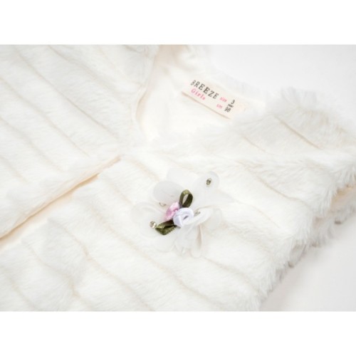 Жилет дитячий Breeze зі штучного хутра (8026-86G-cream)