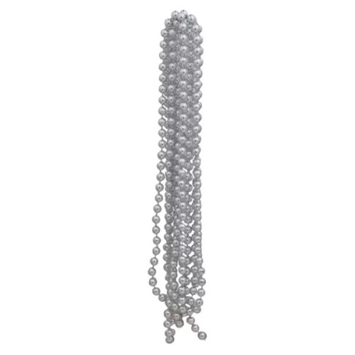 Намисто на ялинку Chomik 2.7м 6 мм, пластик, сріблястий (5901292658502_1)