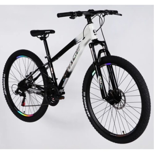 Велосипед Space 26" MARS DD FR рама-13" ST 2026 чорний з білим (OPS-SP-26-078)