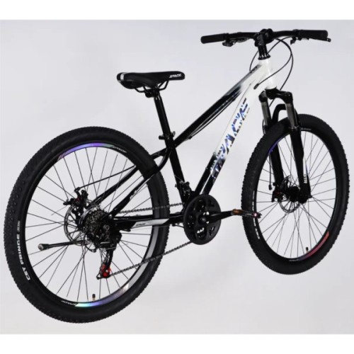 Велосипед Space 26" MARS DD FR рама-13" ST 2026 чорний з білим (OPS-SP-26-078)