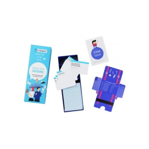 Навчальний набір English Student Картки для вивчення англійської мови Idioms, українська (591225923)