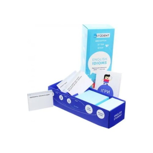 Навчальний набір English Student Картки для вивчення англійської мови Idioms, українська (591225923)