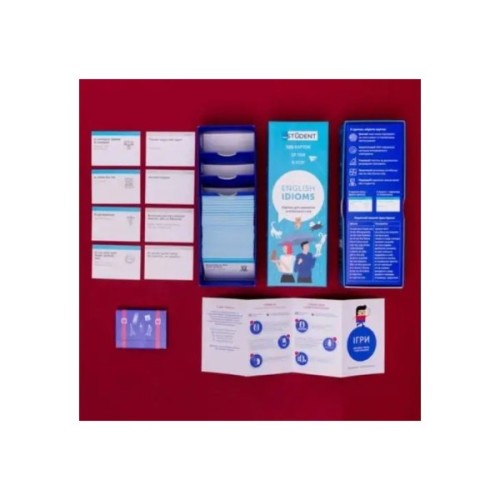 Навчальний набір English Student Картки для вивчення англійської мови Idioms, українська (591225923)