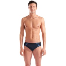 Плавки Arena Poseidonia Swim Briefs 009075-508 чорний, бірюзовий 105 (3468337621997)