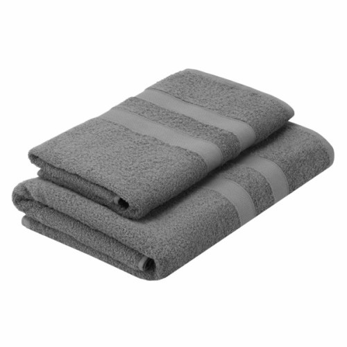Рушник Ardesto набір махрових Splendid 50х90 см, 70х140 см, 2шт, 100% бавовна, сірий (ART2359GR)