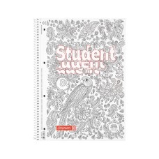 Книга записна Brunnen Коледж-блок А4 Premium Zenart bird, лінія 80 аркушів (10 67 427)