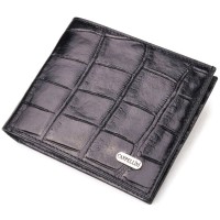 Гаманець Canpellini З натуральної шкіри Чорний (21584)