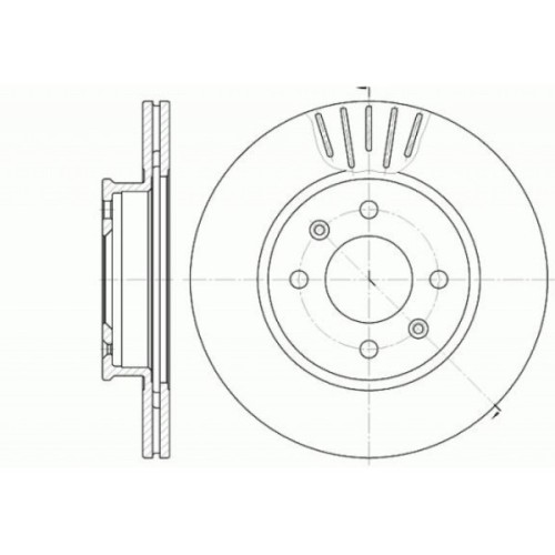Гальмівний диск REMSA 6666.10