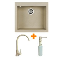Мийка кухонна Adamant Univer Сахара + змішувач + дозатор (4824296902102)