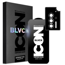 Скло захисне Armorstandart Supreme Plus Black Icon Samsung S25 Plus (ARM85454)