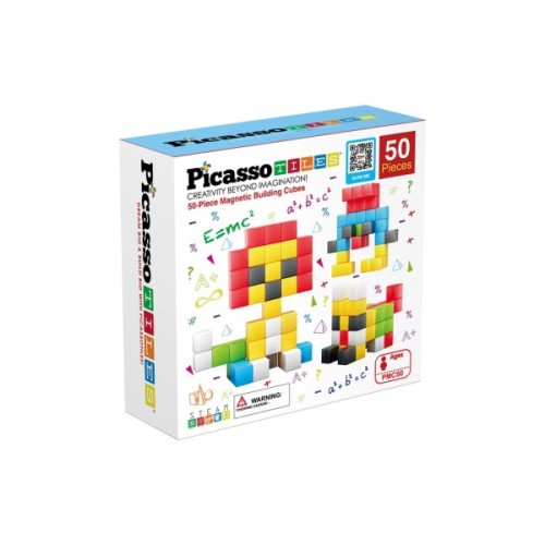 Конструктор Picasso магнітний Tiles Building Cubes 50 деталей (817338023645)