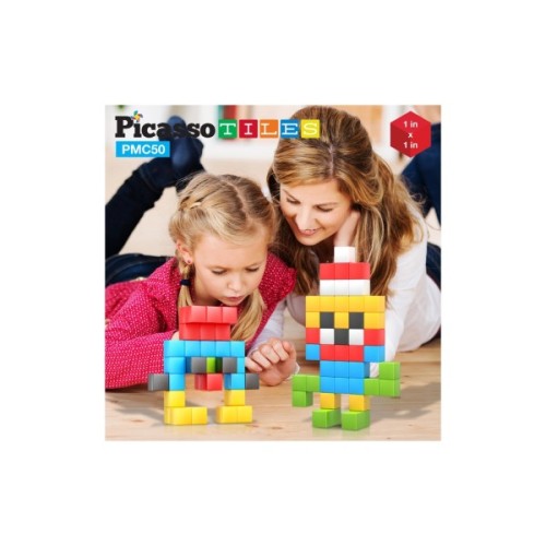 Конструктор Picasso магнітний Tiles Building Cubes 50 деталей (817338023645)