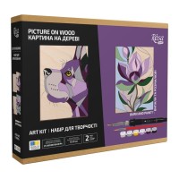 Набір для творчості Rosa Start Dog and Flower випалювання картини на дереві, в коробці (4823098544685)
