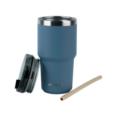 Термокружка Kite 600 мл сіра (K24-1206-3)