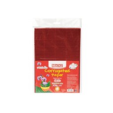 Кольоровий картон Maxi A4 Гофрокартон металізований 21х29,7 см червоний (MX61903)