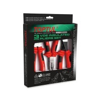 Набір інструментів Toptul діелектричних 3шт. VDE 1000V (GAAE0308)