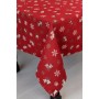 Скатертина Прованс Дзвіночки на червоному 136х136 см (036856)