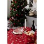 Скатертина Прованс Дзвіночки на червоному 136х136 см (036856)