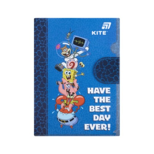 Папка - куточок Kite із клапаном A4 SpongeBob SquarePants (SB25-248)